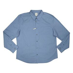 Calvin Klein Wrinkle Resistant Slim Long Sleeve Button Down Men's Shirt XXL NWT